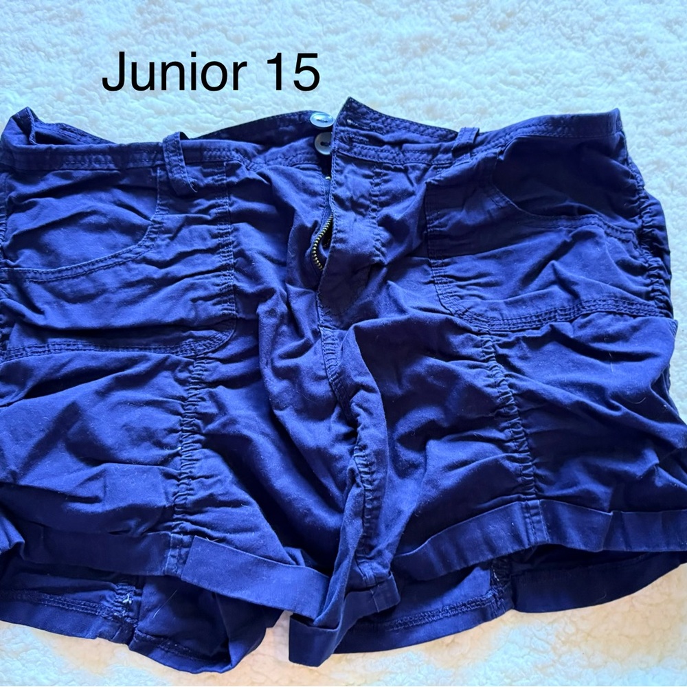 Navy Blue Junior Shorts